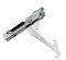 Charnière porte Four, cuisinière Rosières 93784980, 93762524 - Acier inoxydable brut - 1 unité