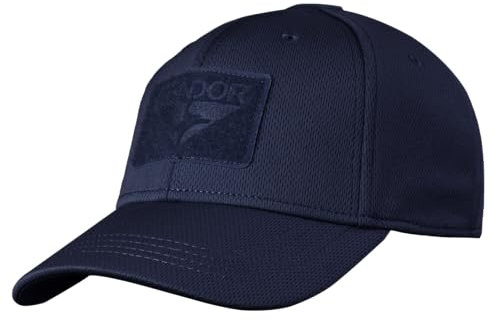 Condor Flex Cap (Navy) - hoch atmungsaktiv - zwei Größen taillierte taktische Bedienerkappe, Marineblau, SMALL