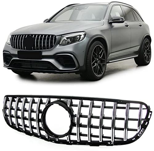 Sport Kühlergrill Schwarz Chrom für Mercedes GLC X253 Coupe C253 15-19