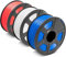 SUNLU ABS Filament 1.75 mm 3D Drucker Filament, Hohe Haltbarkeit/Hitzebeständig/Ausgezeichnete Zähigkeit, Kompatibel mit 99% FDM 3D Druckern, Insgesamt 2.7KG, 0.9kg/Spule, Rot+weiß+blau