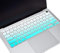 Protection de clavier en silicone pour MacBook Air 2020 A2179 13 avec Touch ID, couleur menthe ombrée