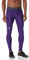 Under Armour HeatGear Core - Collant da Uomo, Viola (500)/Bianco, 3XL
