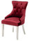 Riess Ambiente Eleganter Stuhl Castle Deluxe rot Samt mit Löwenkopf im Barock Design Esszimmerstuhl Stühle Chesterfield Look