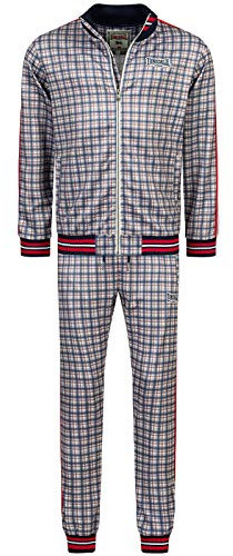Lonsdale Herren Burmarsh Trainingsanzug, Blue/White/Red, XL EU
