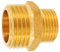 Doppelnippel 1 Zoll Außengewinde reduzierend auf 1/2 Zoll - 1 x 1/2 AG reduziert Gewinde Schraub Fitting aus Messing