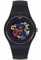 Swatch New Gent Bio SO29B107 Black Lacquered Again Armbanduhr, Schwarz , Armband