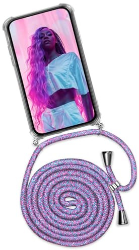 ONEFLOW Handykette für Redmi Note 10 Pro Hülle mit Band, Handyhülle mit Kette abnehmbar, Handyband zum Umhängen, Handy Umhängeband Lange Handykordel, Twist Case – Unicorn