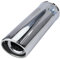 AERZETIX - C53729 - Endstück schalldämpfer/auspuffblende/endrohre/auspuff - durchmesser 30-45 mm - länge 160 mm - chromblende - beschichtung verchromt