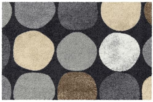 Salonloewe Fussmatte Dots Pattern City chic I Schmutzfangmatte & Fußabtreter für Innen 50 x 75 cm