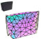 CAFINY Geometrisches Portemonnaie für Frauen Geometrische leuchtende Geldbörsen und Handtaschen Geometrische Taschen und holographische Crossbody-Tasche