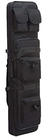 YIHEMEI Weiche Gewehrtasche füR Jagd,Tragbare Waffentasche,Doppelschulter Abnehmbare Quadratische Pistolentasche,Für Zum Angeln, Jagen, Schießsport,Black-85cm