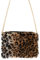 MIMIKRY 80er 90er Jahre Leo Kunstfell Party Handtasche mit Kette Plüsch Umhängetasche Schultertasche