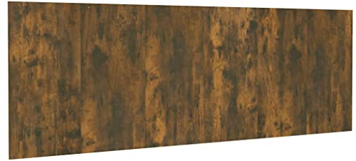 vidaXL Wall Headboard Smoked Oak 240x1,5x80 cm Engineered Wood | A timeless classic that makes your bedroom look great, Wall-mounted design helps keep things tidy,