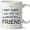 MUGFFINS Tazas Personalizadas para AMIGA - En Inglés - World's Best - 11 oz / 330 ml - Regalo personalizable original y divertido