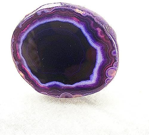 Cabinet Knobs with,Crystal Glass Door Drawer Knobs,Cupboard and Drawer 6 Pack Agate Slice Drawer Door Jade Handle Irregular Crystal Knob Diameter 30-60mm Blue (Color : Purple, Size : Diameter 3060mm
