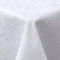 Spotjoy Tischdecke Abwaschbar Rechteckig 130x220cm Polyester Tischwäsche Jacquard Garten Tafeldecke Ornamente Pflegeleicht - Weiß