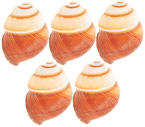DOITOOL 5pièces Coquilles Escargot Naturelles pour Cuisson Isolantes Et Robustes Accessoires De Cuisine pour Restaurant Et Maison Résistantes Au Four Et Micro-Ondes Pratique pour Service e