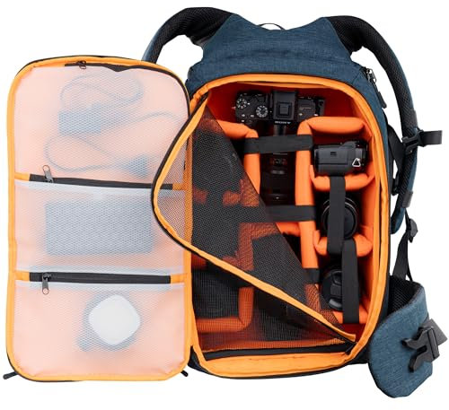 DÖRR Fotorucksack Prag Pro - Kamera Rucksack - Spiegelreflex - DSLR SLR - Wasserdicht - Robust - 16 Zoll Laptopfach - Flexible Inneneinteilung - 20L - Leicht - Stativ Halterung