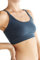 ALBERO NATUR Damen Bustier Bio-Baumwolle Sport BH Unterhemd Yoga Pilates (DE/NL/SE/PL, Alphanumerisch, S, Regular, Regular, Navy)