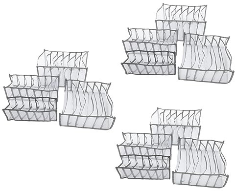 Amosfun 12 Stk Aufbewahrungsbox Für Kleidung Unterwäsche-organizer Für Den Schrank Schubladenteiler Für Bekleidung Aufbewahrungsschubladen Nylon Ablagefach Kleiderschrank