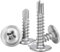 YIYINOE Vis Autoforeuse-M4.8 * 16mm-80 PCS-Acier Inoxydable 410-Vis Autoperforante,Vis Autoperceuse pour Metal,Vis Autotaraudeuse-à Tête Large Bombée-à Empreinte PH/Cruciforme