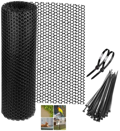 Clôture hexagonale en plastique ABS pour volaille, clôture hexagonale pour jardinage, construction de clôture, cadre en fil de poulet, filet floral 40 x 300 cm