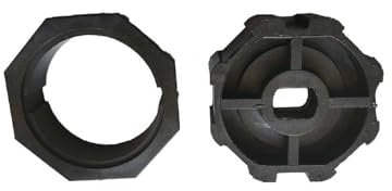 La zappa Adattatore ottagonale in plastica compatibile con il rullo del motore per tapparelle Ø 60 mm