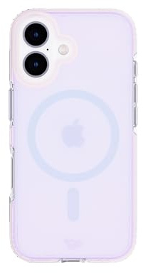 Tech21 EvoArt for iPhone 16 Compatible with MagSafe - Impact Protection Case - in Holographic Purple