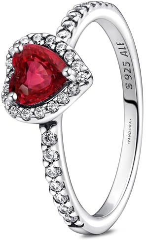 Nyunyuma Rot Herz Ring Silber 925 Damen,Chirurgenstahl Edelstahl Love Heart Promise Daumenring,Geburtstag JahrestagGeschenke,Dupes,Geschenke für Frauen#52