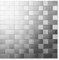 Yipscazo 20 Sheet Stick on Kitchen Tiles, Waterproof Peel and Stick Backsplash Tile for Bathroom,Heat Resistant Stainless Steel Back Splash Kitchen Tiles (30x30cm)