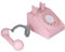 Telefono fisso, giocattolo per simulazioni, telefono vintage, telefono fisso per bambini, telefono interattivo, telefono educativo, gioco educativo (rosa)