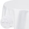 Softalker kleine runde Tischdecke 100 Weiße Tischdecken abwaschbar Jacquard Wasserabweisend Tischtuch Fleckschutz Table Cloth für Outdoor Garten Party Geburtstag Silvester Hochzeit Couchtisch