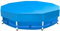 Sekey Cobertor Piscina Redondo 305 cm – Específico para Piscinas con Marco Metálico | con Correas Ajustables y Velcro | Antiviento y Ant Polvo | Tela Densa Resistente a Desgarros | Azul