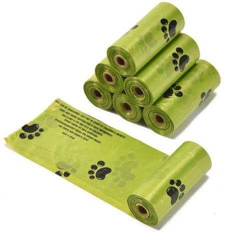 SGERUFZ 6 Rollen à 90 Pcs Hundekotbeutel Biologisch abbaubar aus Maisstärke Wasserdicht reißfest extra groß Dog Poo Bags