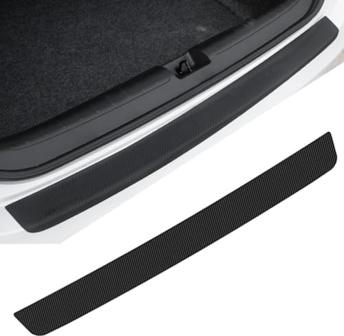 Auto Ladekantenschutz Folie für Seat Ibiza FR 2023-2025, Auto Kohlefaser Ladekantenschutz Aufkleber Stoßstangenschutz Schutzfolie,90cm x 7cm