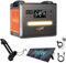 SOLARPLAY Q2402M Generateur Electrique Portable, 2300Wh LiFePO4 station electrique portable 2500W(5000W Pic) 12 Ports,groupe electrogene solaire pour la maison,le camping,le RV,la pêche,Urgence,