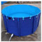 Piscina rotonda fuori terra, extra large, in tela resistente, con rivestimento in PVC rinforzato e struttura in metallo, piscina da giardino per il tempo libero in famiglia e allevamento di koi, con