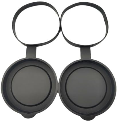 Doxiuyo 2 Pieces Binoculars Protective Rubber Objective Lens Cap Binocular Best Protect 61-63MM