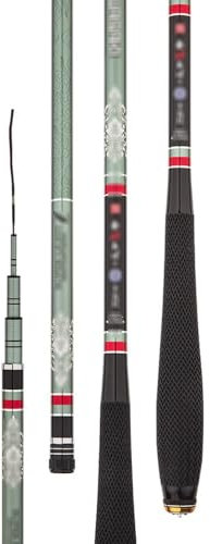 Dh2yjnbf3 Canne à Pêche Carbon Carp Fishing Rod Ultra Light and Ultra-Fine Stream Fishing Rod Canne Téléscopiques(4.5M)