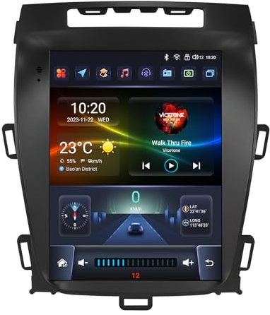 Ossuret Android 14 Radio de Coche para (2010-2016) Opel Zafira C/Vauxhall Zafira C, 8 núcleos 8G+128G GPS Navi 9.7 Pulgadas QLED táctil CarPlay Android Auto SWC Bluetooth 4G LTE DSP