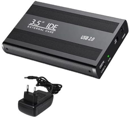 FEETER Disque Dur pour Boîtier Externe IDE de 3,5 Pouces HDD SSD USB à IDE avec Alimentation, Prise EU.