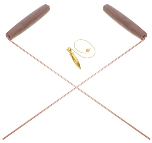 CORHAD Baguettes de Sourcier en Cuivre Pur 99, Outil de Radiesthésie Polyvalent Conductivité, Style Chaîne, pour Construction et Prospections Géologiques Plusieurs Styles
