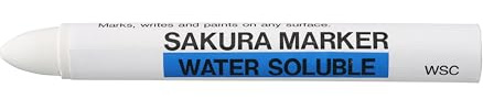 Sakura WSC Festfarb-Marker WEISS (#50) Wasserlösbar, für alle Oberflächen, 1 Stück