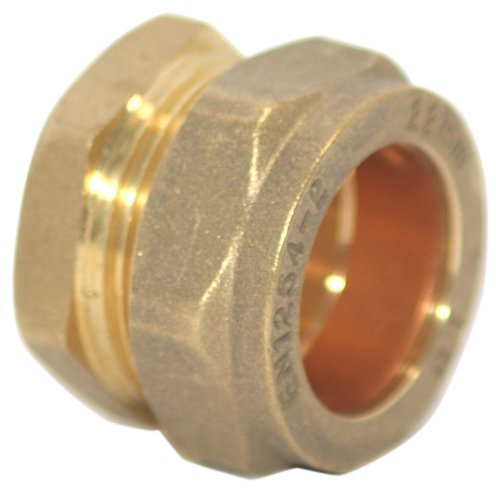 Plumb-Pak Compression Stop End 22mm - Pack of 3