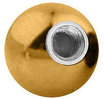 Piercingfaktor Piercing Ersatz Schraubkugel Kugel Verschluss Verschlusskugel Ersatzteile Innengewinde 1,6mm x 5mm Gold