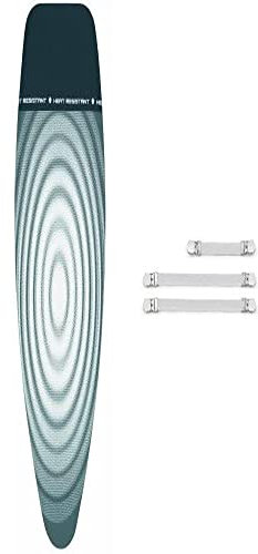 Brabantia Ironing Board Cover with Parking Zone with Fasteners, Size D, Extra Large - Titan Oval