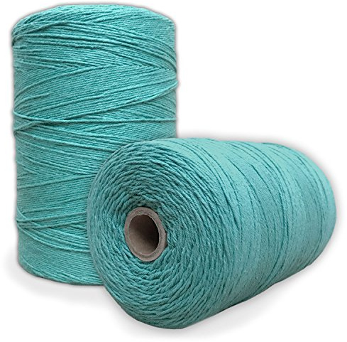 Durable Loom Warp Thread (Turquoise), 8/4 Warp Yarn (800 Yards), Perfect for Weaving: Carpet, Tapestry, Rug, Blanket or Pattern - Warping Thread for Any Loom