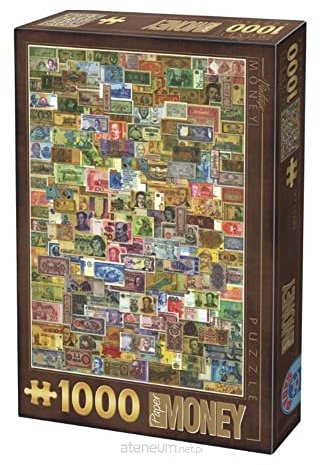 D-Toys Puzzle 1000 Pieces Vintage Collage: Banknotes