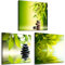 decomonkey Bilder Set Zen Spa 120x40 cm 3 Teilig Wandbild Groß Leinwandbild XXL Deko Wohnzimmer Schlafzimmer Büro Wanddeko Leinwand Pictures For Wall Poster Wall Painting Natur Pflanzen Orient