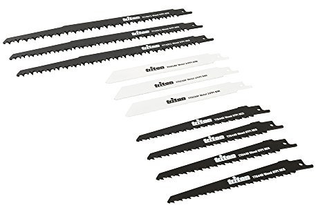 Loops 10 PACK – 150mm & 240mm Reciprocating Saw Blades – ½” Universal Shank High Carbon Steel Teeth | Firewood Tree Branch Root Wood Pallet Wrecking Electric/Cordless Sabre Cutting Attachment